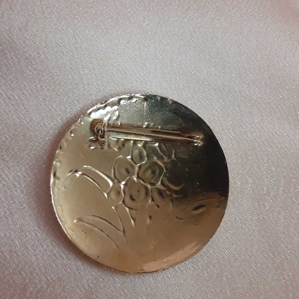 Vintage Cloisonne brooch and hat pin set - Picture 8 of 8